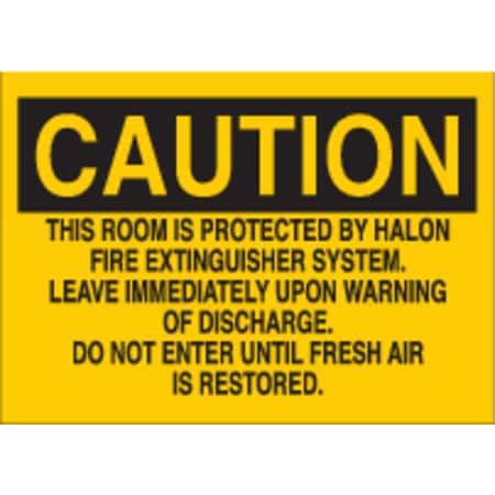 Brady Fire Extinguisher Sign, 7 in Height, 10 in Width, Plastic, Rectangle, English 25644