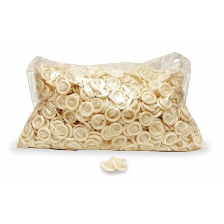 Rolled white powdered latex finger cots, 3 mils x 23/4" (X Large / 1440 cots)