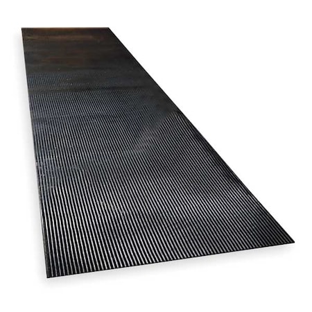 Notrax Black Switchboard Runner, 1/4 in Thick, Vinyl 830C0036-12