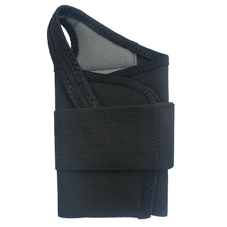 Condor Wrist Support, 50% Polyester / 35% Latex / 15% Nylon, Single Strap, Right, Black, Size M 5T546