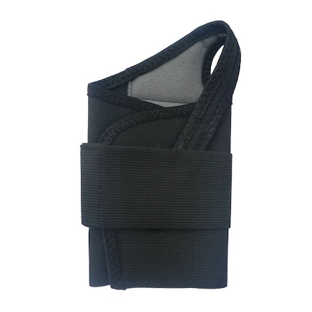 Condor Wrist Support, 50% Polyester / 35% Latex / 15% Nylon, Single Strap, Left, Black, Size L 5T552