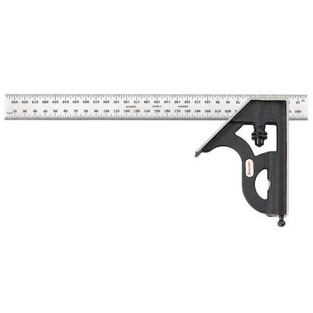 STARRETT Combination Square, 300mm, 2 Pc 11MH-300