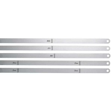 Starrett Thickness Gage, 0.0005 In, 1/2 x 12 In 667-1/2