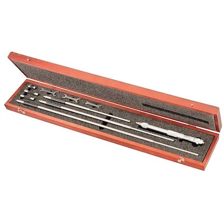 Starrett Inside Micrometer Set, 8 to 32 In 124CZ