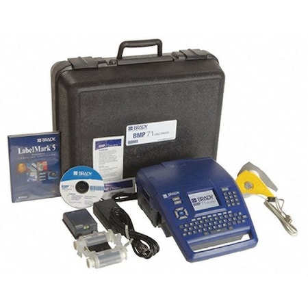 Brady Portable Label Printer Kit, BMP71 Series, Single Color Capability BMP71-LM