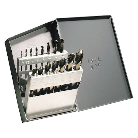 Zoro Select 15pc. HSS 135 Degrees Drill Bit Set 5UDP6