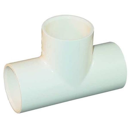 Zoro Select CPVC Tee, CTS, Schedule SDR-11, 1/2" Pipe Size, CTS Hub 4101-005