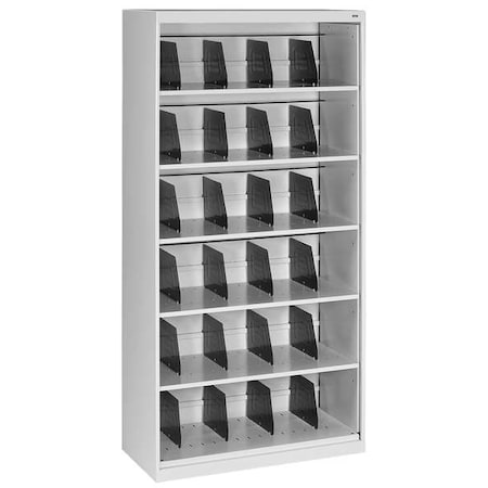 Tennsco 36" W 0 Drawer Open-File Shelves, Gray, Letter/Legal FS360LGY