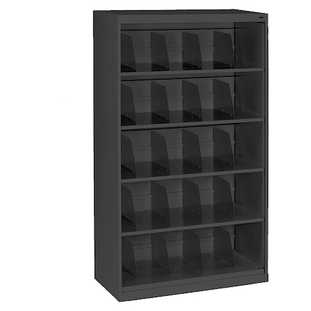 Tennsco 36" W 0 Drawer Open-File Shelves, Black, Letter/Legal FS350BK