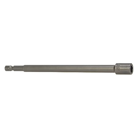 Apex Tool Group Nutsetter, 1/4" Hex, 6" L, Steel, Unfinished M6N-0808-6