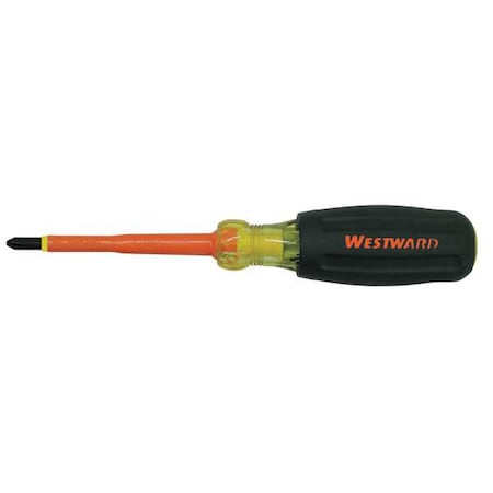 Westward Insulated Phillips Screwdriver #3 Round 5UFX0