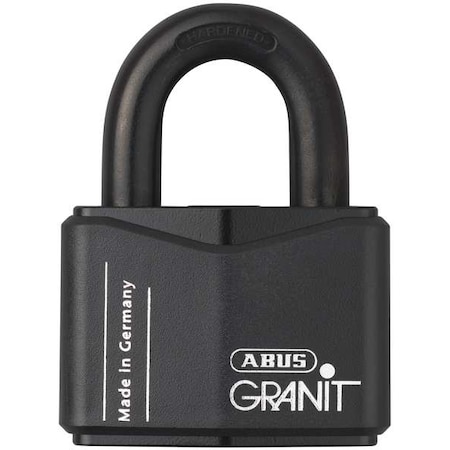 Abus Padlock, Master Keyed, Standard Shackle, Rectangular Hardened Steel Body, Hardened Steel Shackle 37/70 MK KD