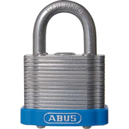 Abus Lockout Padlock, Keyed Alike, Steel, Blue, 3/4 in Shackle Height, 1 1/2 in Body Width 41/40 KA Blue