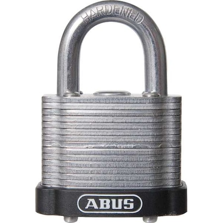 Abus Lockout Padlock, Keyed Different, Steel, Black, 3/4 in Shackle Height, 1 1/2 in Body Width 41/40 KD Black