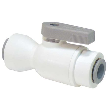 Parker 3/8" Push Polypropylene Ball Valve Inline LFPP6VUC6