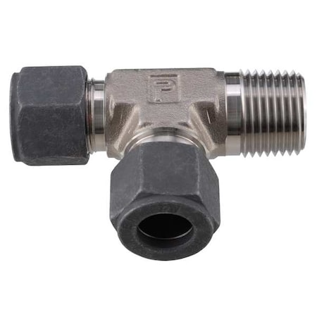 Parker 1/8" x 1/4" CPI x MNPT SS Male Run Tee 4-2-4 RBZ-SS