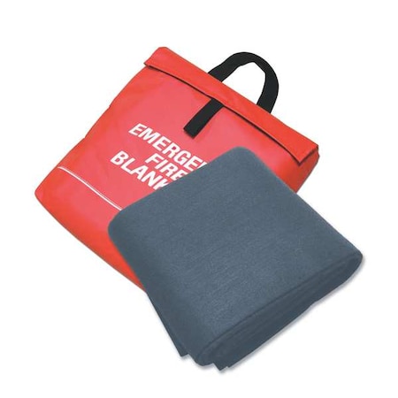 Sellstrom Fire Blanket and Pouch, Carbon Felt S97453