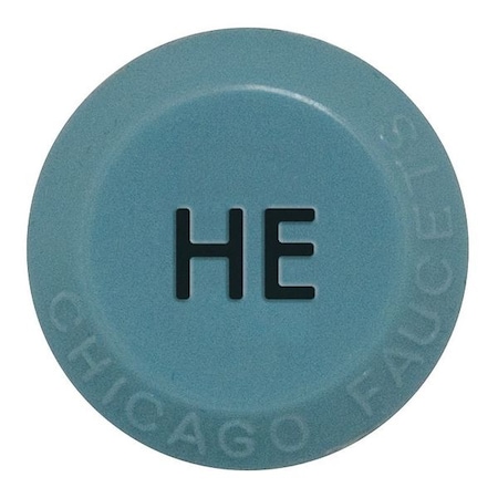 Chicago Faucet Button, Helium, Plastic, For Use With 204-4-Arm Handles 216-678HEJKNF