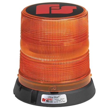 Federal Signal Strobe Light, Perm/Pipe Mt., 6-1/2In, Amber 250121-02