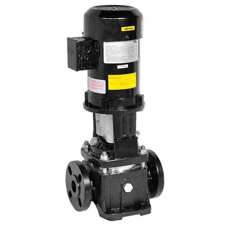 Dayton Booster Pump, 1/2 hp, 208 to 240/480V AC, 3 Phase, 1-1/4 in Flanged Inlet Size, 2 Stage 5UWH6