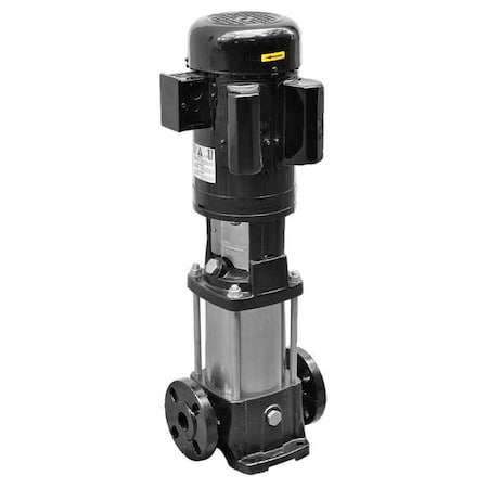 Dayton Booster Pump, 2 hp, 120/208 to 240V AC, 1 Phase, 1-1/4 in Flanged Inlet Size, 11 Stage 5UWJ3