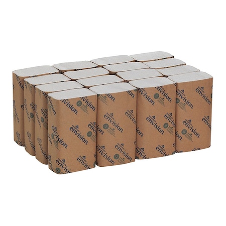 Georgia-Pacific Pacific Blue Basic Single Fold Paper Towels, 1 Ply, 250 Sheets, White, 16 PK 20904