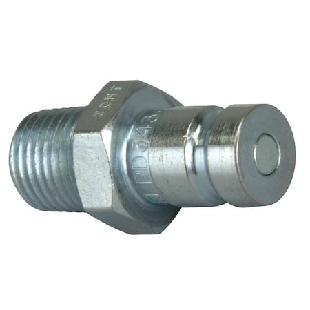 Enerpac Hydraulic Quick Connect Hose Coupling, Steel Body, Push-to-Connect Lock, 1/4"-18 Thread Size AH650