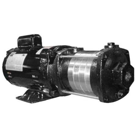 DAYTON Multi-Stage Booster Pump, 3/4 hp, 120/240V AC, 1 Phase, 3/4 in NPT Inlet Size, 5 Stage 5UXF5