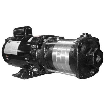 Dayton Booster Pump, 3/4 hp, 120/240V AC, 1 Phase, 3/4 in NPT Inlet Size, 5 Stage, 93 psi Max Pressure 5UXF5