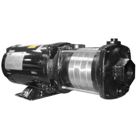 Dayton Booster Pump, 2 hp, 208 to 240/480V AC, 3 Phase, 1-1/4 in NPT Inlet Size, 5 Stage 5UXG3