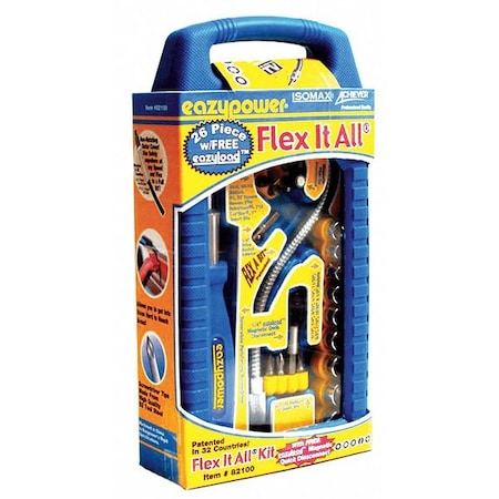 Zoro Select Flex Bit Screwdriver Set, Pieces 26 82100