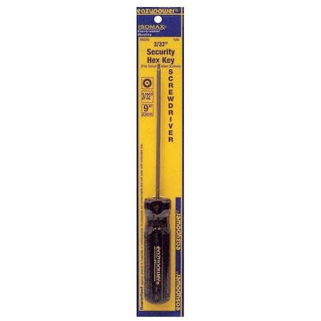Eazypower Tamper Resistant Hex Screwdriver 3/32 in Round 86250