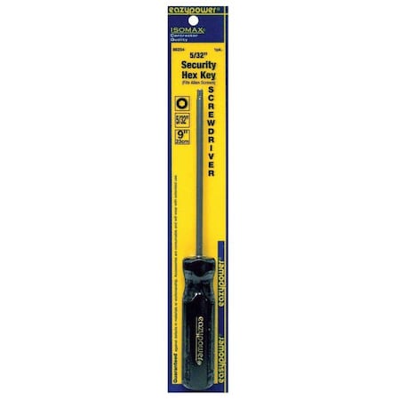 Eazypower Tamper Resistant Hex Screwdriver 5/32 in Round 86254