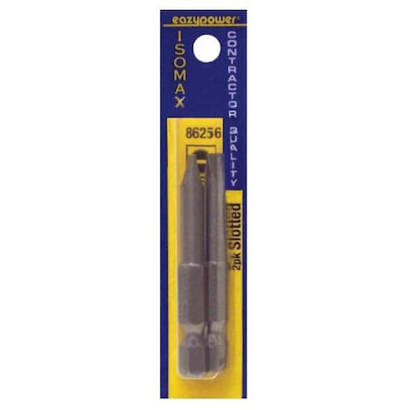 Zoro Select Slotted Power Bit Set, Pieces 2 86256