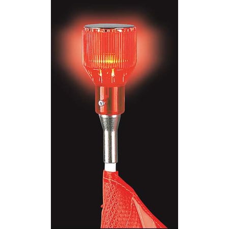 Checkers Warning Whip Plastic Lens, Red FS7020-R