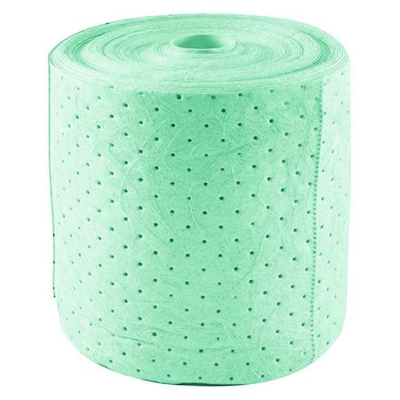 Brady Sorbent Roll, 39 gal, 15 in x 150 ft, Harsh Chemicals, Green, 2 PK SPCUN1019