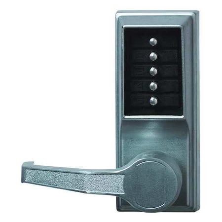 KABA Push Button Lock, Entry, Satin Chrome LL-1011-26D-41