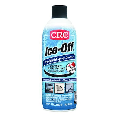 CRC Windshield De-Icer, Aerosol Spray Can, 16 oz, Ready to Use, Premixed, Windshield Treatment, De-Icer 05346