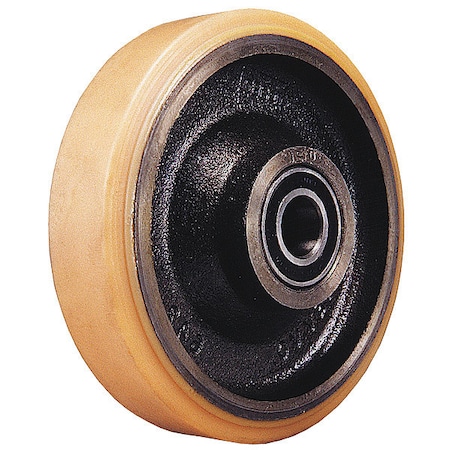 Zoro Select Castr Wheel, Polyurethane, 12 in., 6000 lb. 300 PTTB