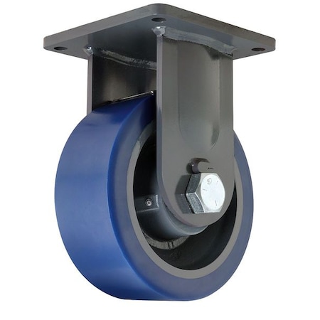 Hamilton Plte Caster, Rgd, Poly, 10 in., 5000 lb. R-MD-104SYT