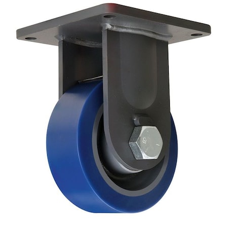 Hamilton Plte Caster, Rgd, Poly, 8 in., 3500 lb. R-MD-83SYT