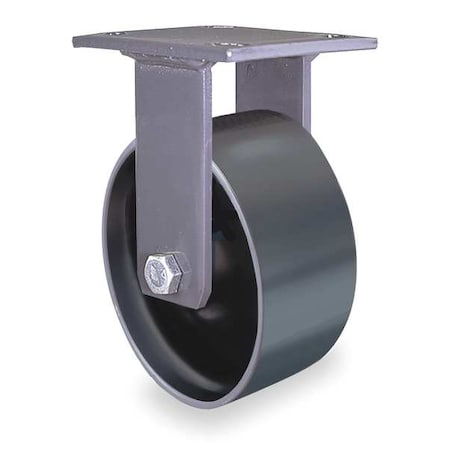 Zoro Select Plte Caster, Rgd, Forged Stel, 6 in, 2000 lb 5VG65