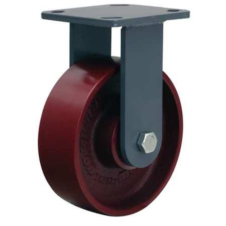 Hamilton Plat Cstr, Rgd, Cast Iron, 6 in., 1400 lb, Rd R-WH-6MB