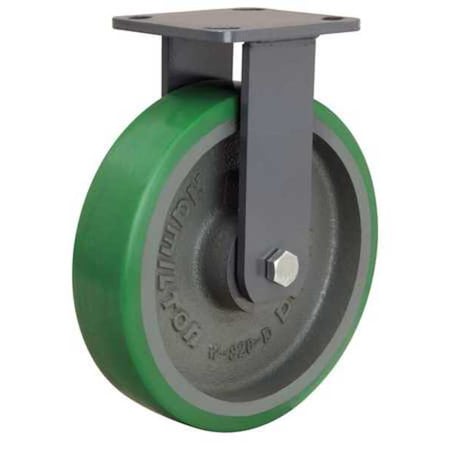 Hamilton Plte Caster, Rgd, Poly, 8 in., 1550 lb. R-WH-8DB