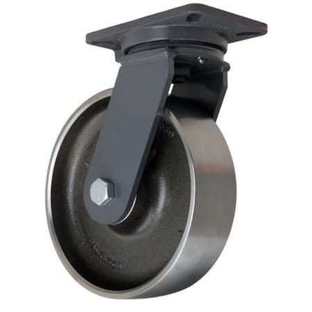 Hamilton Plate Caster, Swivel, Forged Steel, 10 in, 4000 lb S-CH-13FSB