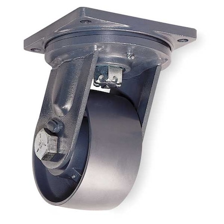 Hamilton Plate Caster, Swivel, Forged Steel, 8 in, 14,000 lb. S-MD-83FST-4SL