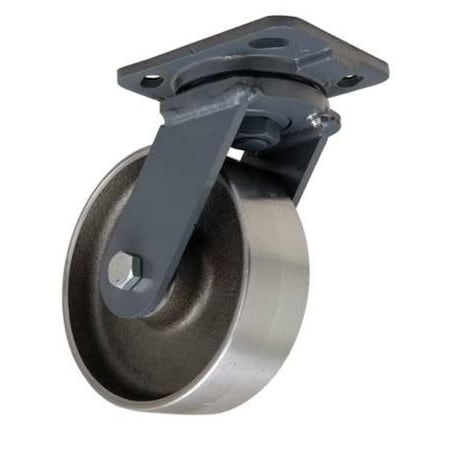 Hamilton Plate Caster, Swivel, Forged Steel, 6 in, 2000 lb, B S-WH-6FSB