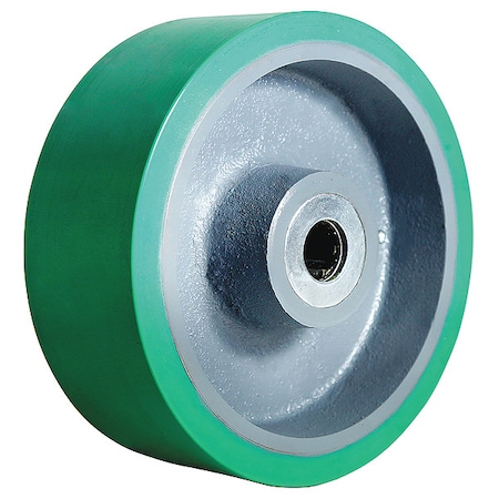 Zoro Select Caster Whel, Polyurethane, 8 in., 2500 lb. 5VJ90