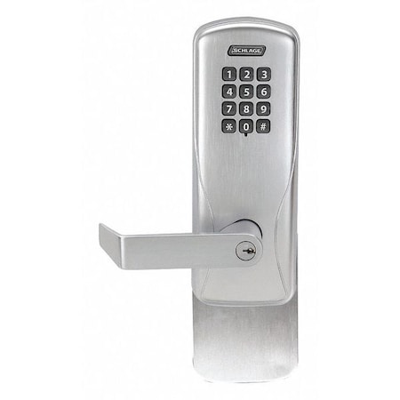 Schlage Electronics Electronic Lock, Satin Chrome, 12 Button AD200993R70 KP RHO 626 PD