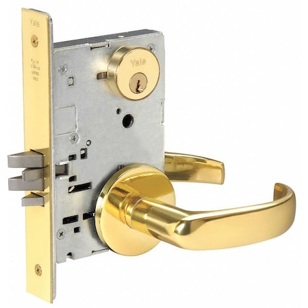 Assa Abloy Accentra Heavy DutyMortise Lockset, Lever, Rose, Strike Type: ANSI PBR8805FL X 605